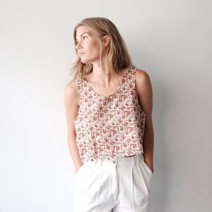 Carleen cropped tank - S